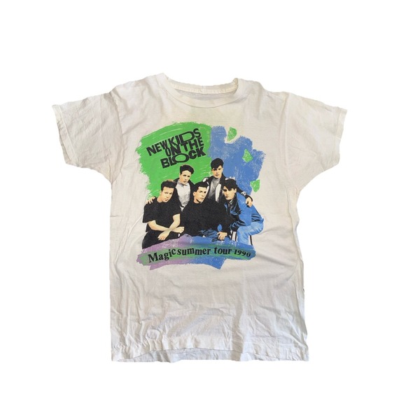 Hanes Other - New Kids On The Block NKOTB Magic Summer Tour Merch VTG 1990 T Shirt Mens Medium
